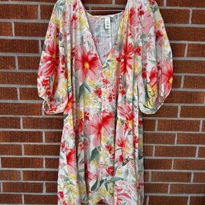 H&M Floral Puff Sleeve Summer Dress